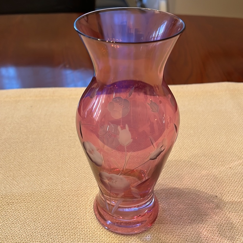 Vintage Royal Albert Old Country Roses Irredescent Vase in EUC - Picture 2 of 4